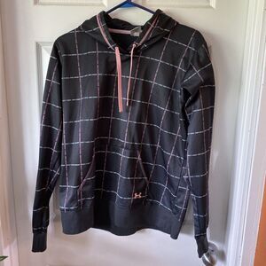 Under Armour Hoodie Women’s Large Block Spell Out Fleece Lined RN#96510